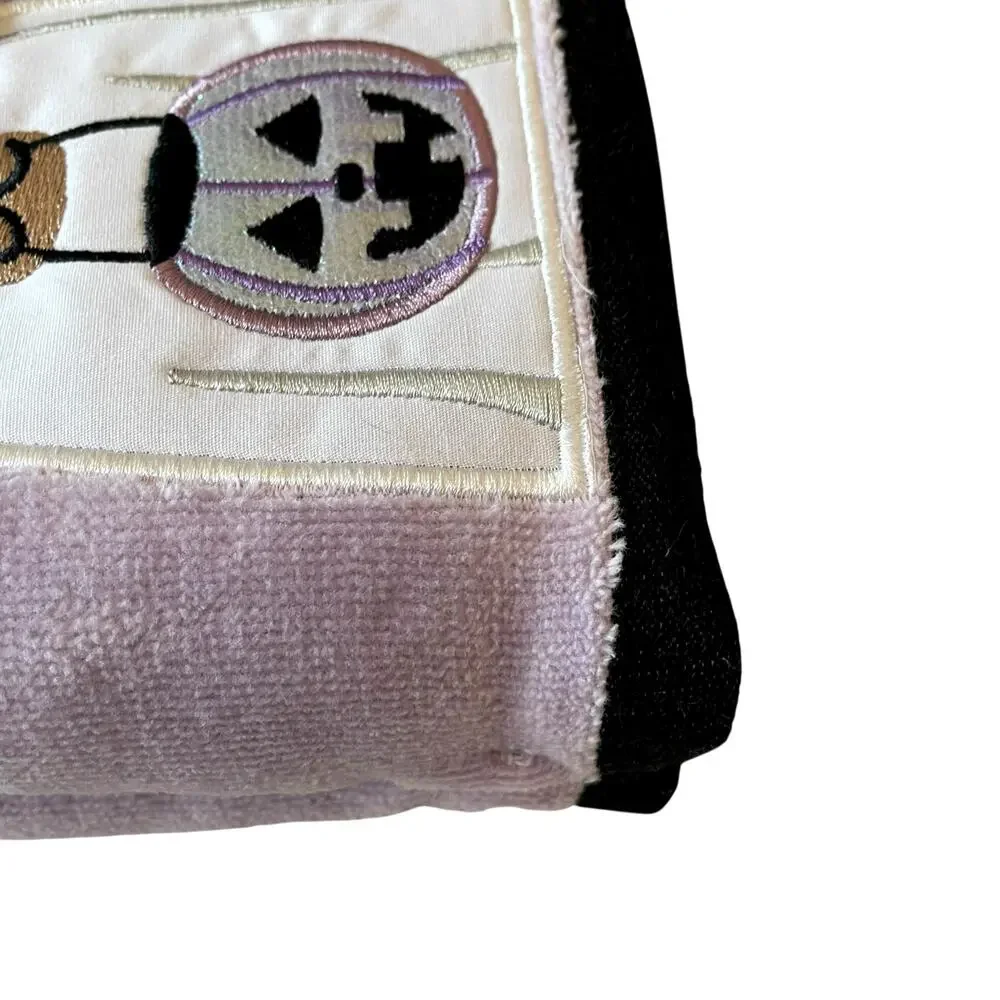 Kassa Decor Halloween Dog Ghost Hand Towels 18x28  Lavender & White Set of 2 NEW